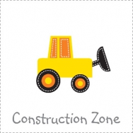 transportation contruction zone boy birthday theme